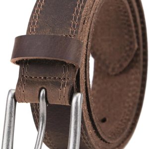 Men's Genuine Leather Casual Every Day Jeans Belts, Handmade Men Leather Belt with Gift Box