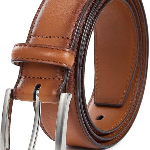 Men's Genuine Leather Dress Belts, Handmade Classic Every Day Leather Jeans Belt for Men Work Business Casual