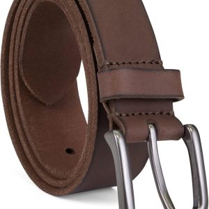 Men's 35mm Classic Buckle Jean Leather Belts