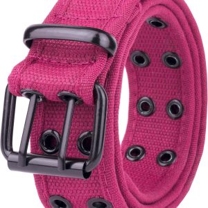 Canvas Double Grommet Hole Belt 12 Colors