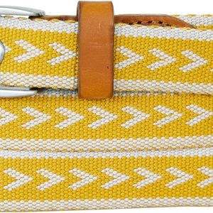 womens  Grommet Webbing Belt With Metal Buckle