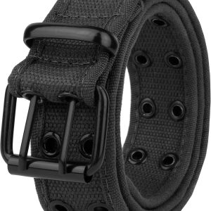 Canvas Double Grommet Hole Belt 12 Colors
