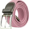 Canvas Elastic Fabric Woven Stretch Multicolored Braided Belts