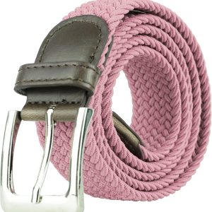 Canvas Elastic Fabric Woven Stretch Multicolored Braided Belts